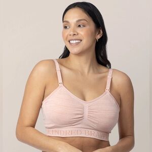 Kindred Bravely Sublime® Hands-Free Pumping & Nursing Bra - Size M Busty, Pink
